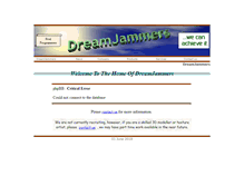Tablet Screenshot of dreamjammers.net